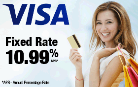 VISA Credit Card Fixed 10.99% APR